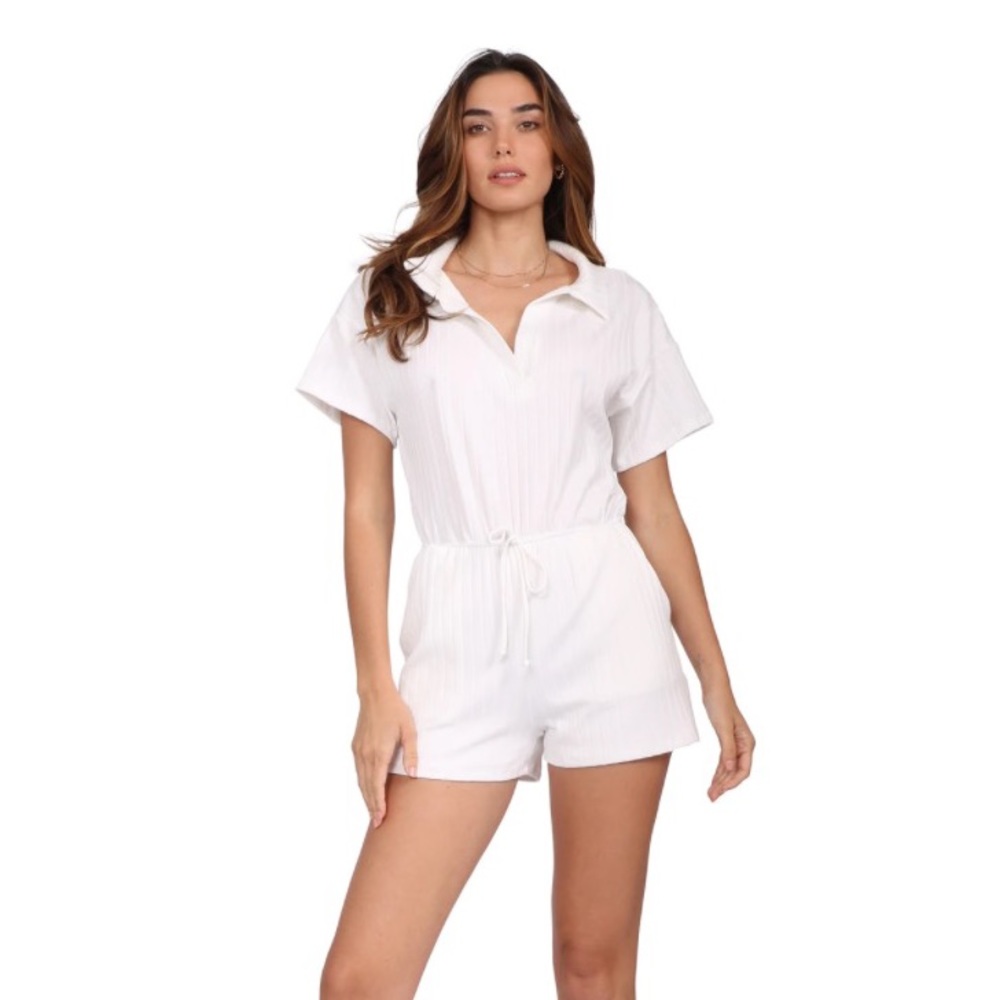 Sunday Stevens Collared Romper